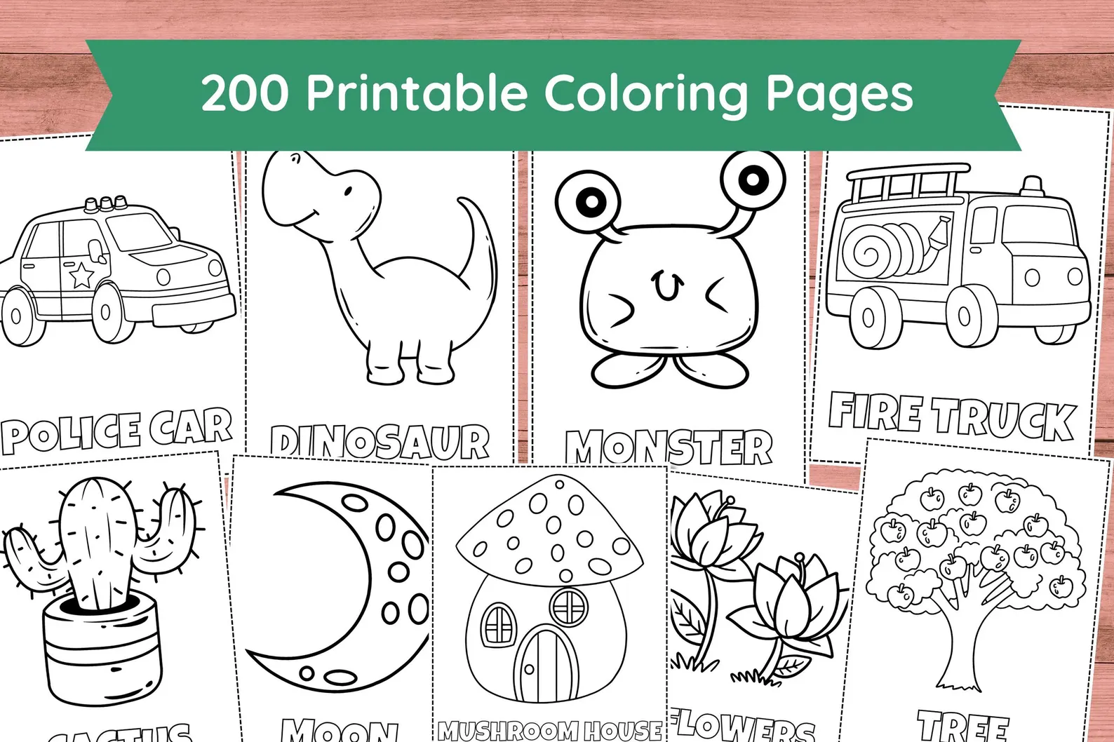 200 Printable Coloring Pages For Kids, Toddlers